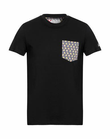 Mc2 Saint Barth Man T-shirt Black Cotton Cover