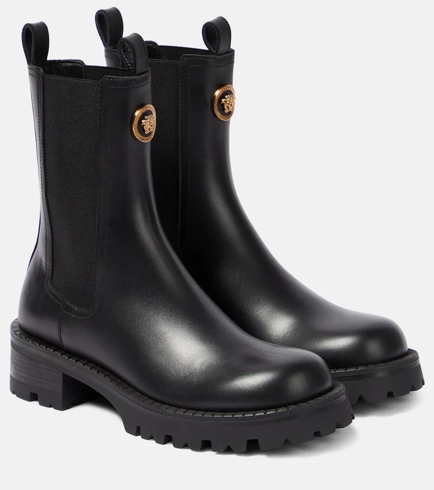 Versace Medusa leather Chelsea boots Cover