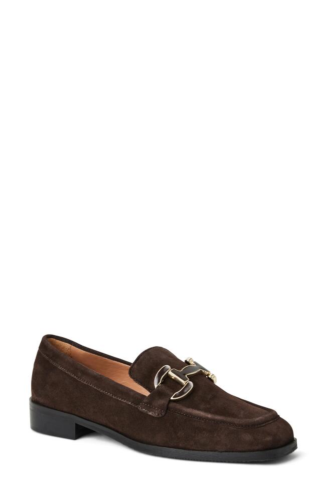 Bruno Magli Natalie Bit Loafer in Brown Suede Cover