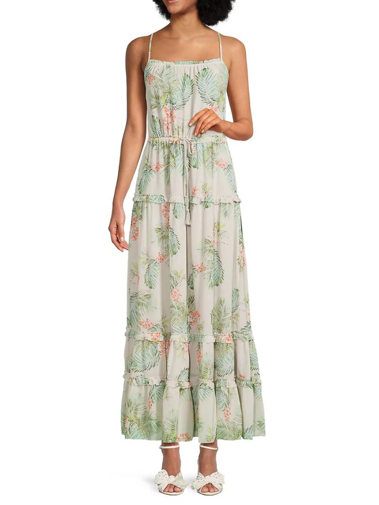 Lost + Wander Women's Lost in Paradise Maxi Dress - Green Multi Cover