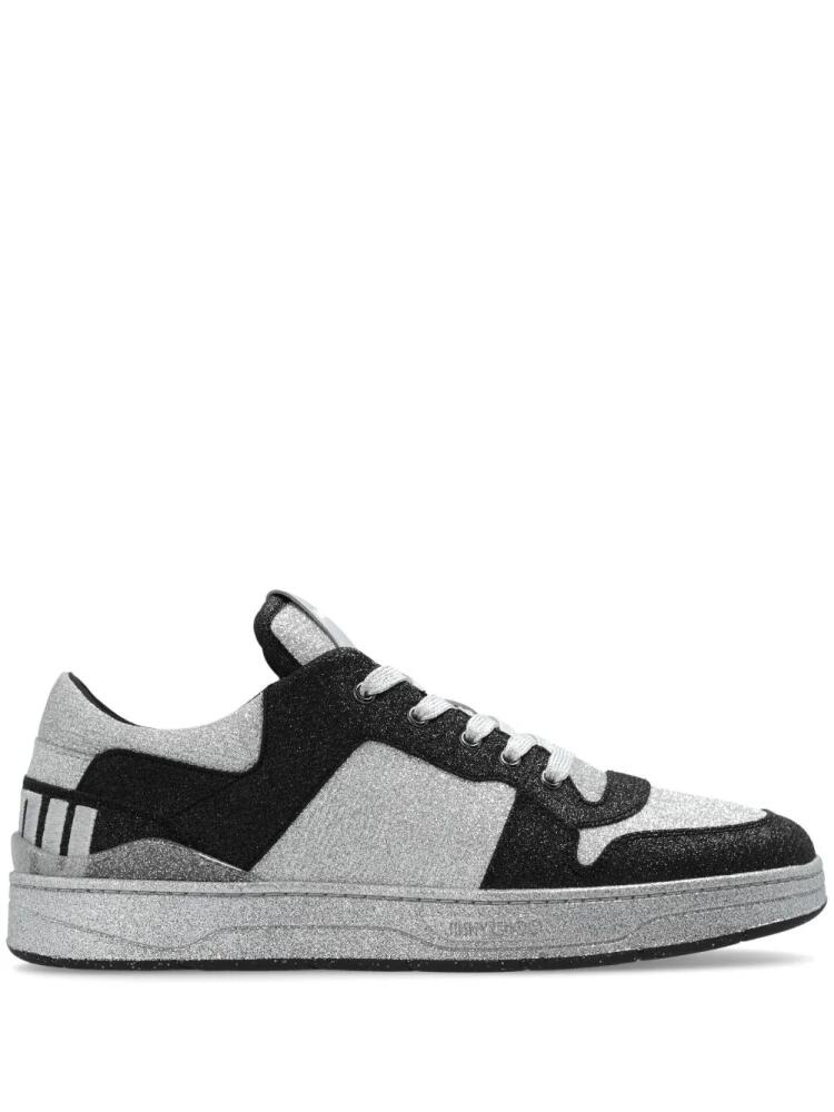 Jimmy Choo Florent logo-patch sneakers - Black Cover