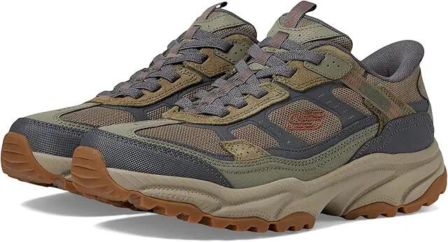 SKECHERS Vigor AT Hands Free Slip-In Sneaker (Olive/Gray) Men's Shoes Cover