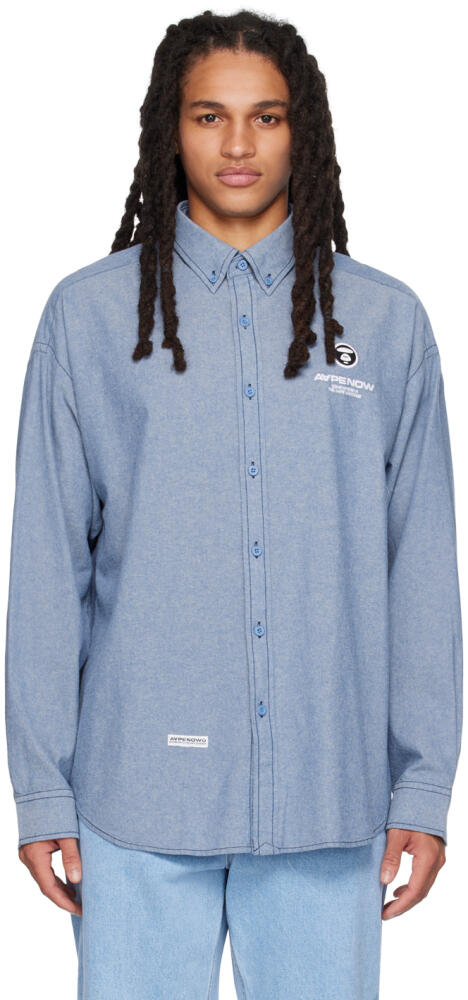 AAPE by A Bathing Ape Blue Patch Shirt Cover