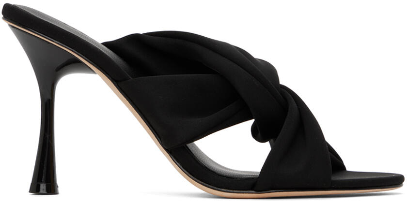 Studio Amelia Black Loop 90 Heeled Sandals Cover