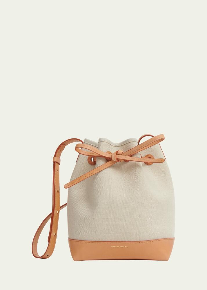 Mansur Gavriel Mini Drawstring Canvas Bucket Bag Cover