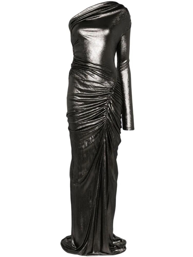 Atlein metallic draped gown Cover