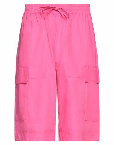 Roberto Collina Man Shorts & Bermuda Shorts Fuchsia Cotton Cover