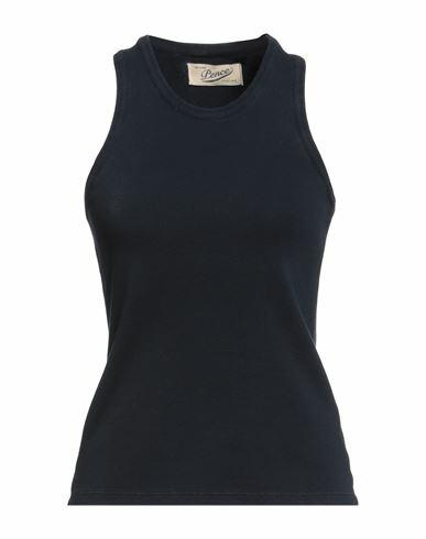 Pence Woman Tank top Navy blue Cotton, Elastane Cover