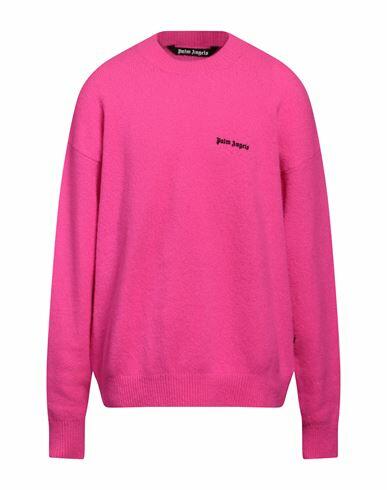 Palm Angels Man Sweater Fuchsia Merino Wool, Polyamide, Cashmere, Elastane, Polyester Cover