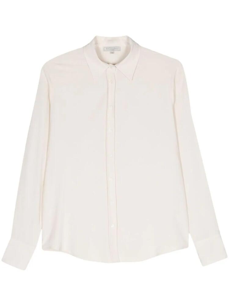 Antonelli crepe-texture shirt - Neutrals Cover