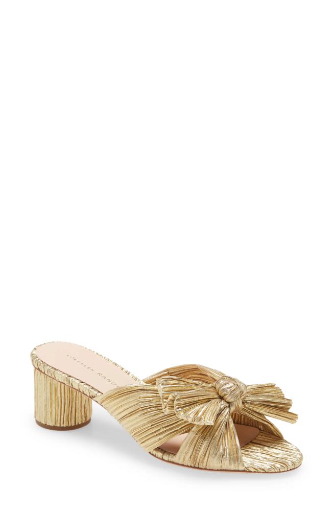 Loeffler Randall Emilia Knot Slide Sandal in Gold Cover