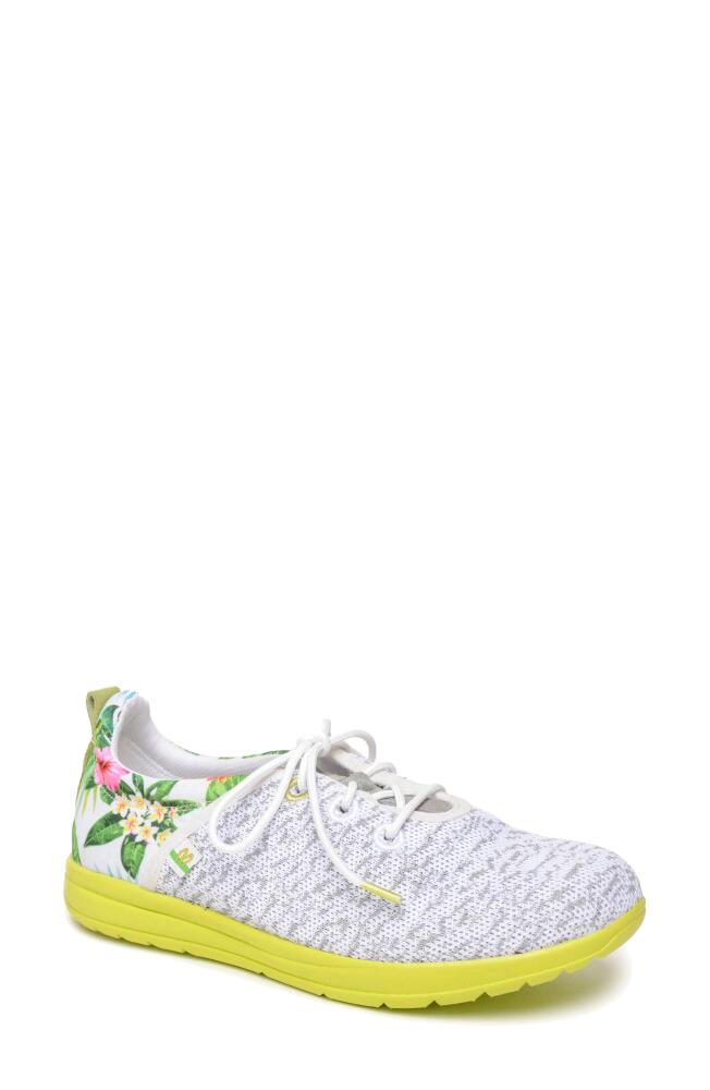 Minnetonka Eco Anew Knit Sneaker in White Multi Cover