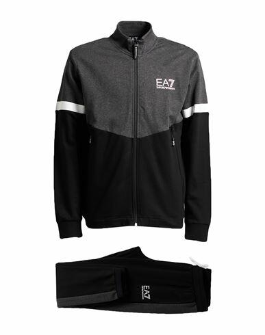 Ea7 Man Tracksuit Lead Cotton Cover