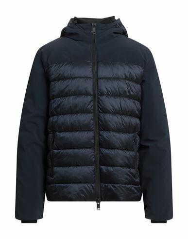 Homeward Clothes Man Puffer Midnight blue Nylon, Elastane Cover