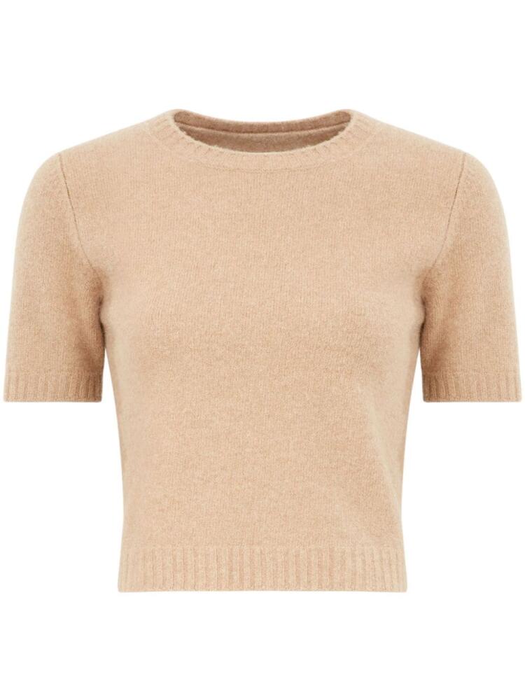 Maison Margiela cropped wool jumper - Neutrals Cover