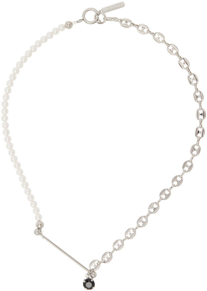 Justine Clenquet SSENSE Exclusive Silver Maddy Necklace Cover