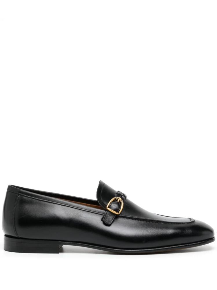 TOM FORD Martin woven-strap leather loafers - Black Cover