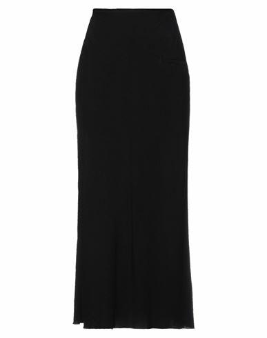 Yohji Yamamoto Woman Maxi skirt Black Tencel, Cupro Cover