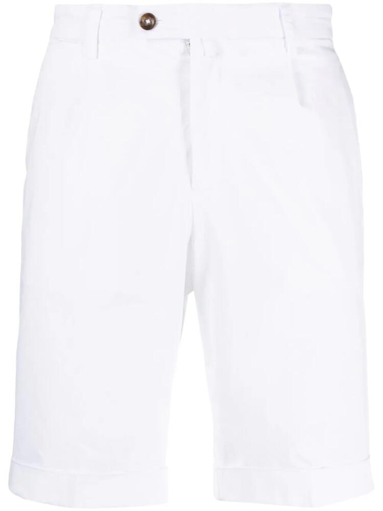 Briglia 1949 straight-leg cotton chino shorts - White Cover