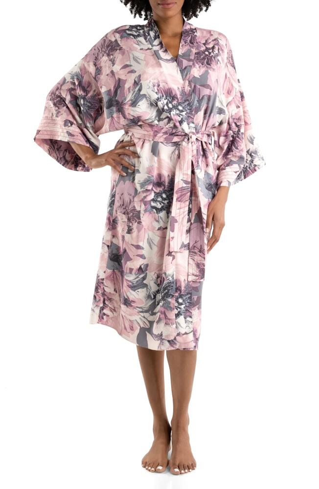 Midnight Bakery Moonlight Beach Floral Wrap Robe in Mauve Cover