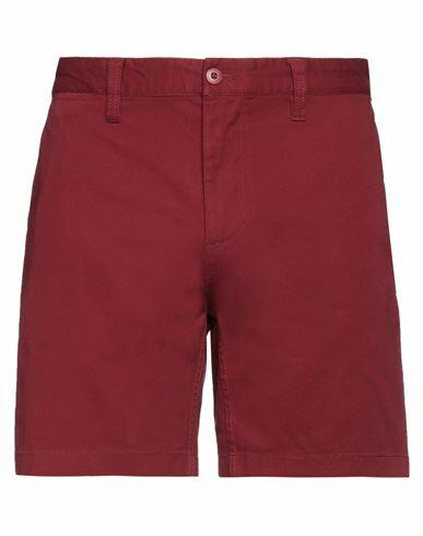 Dc Shoes Man Shorts & Bermuda Shorts Burgundy Cotton, Elastane Cover