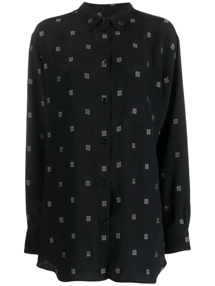 Givenchy 4G logo-embroidered shirt - Black Cover