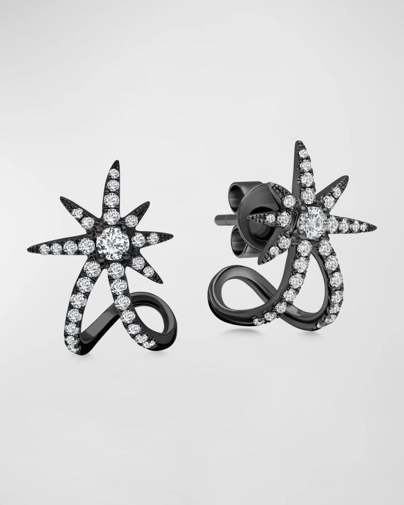 Graziela Gems Black Starburst Cuff Earrings Cover