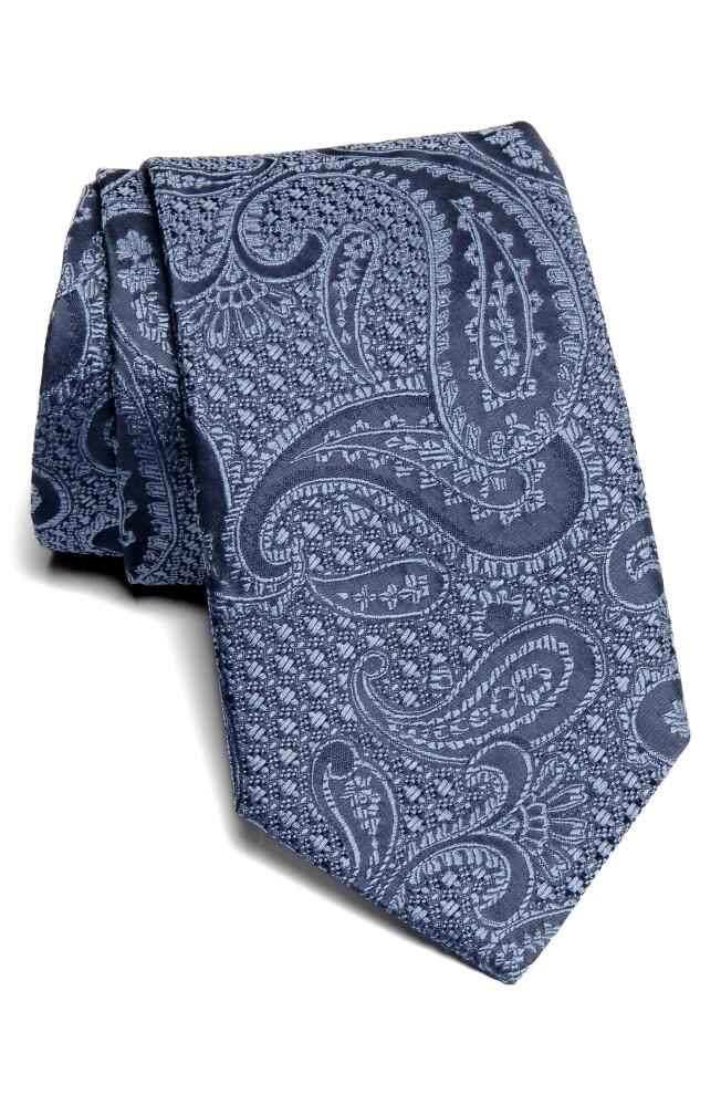 Jack Victor Paisley Jacquard Silk Tie in Blue Cover