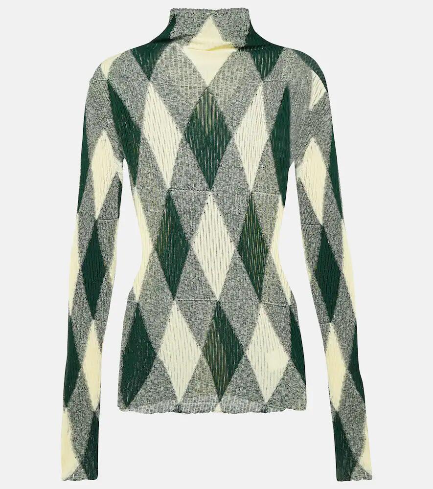 Burberry Argyle cotton and silk sweater Cover