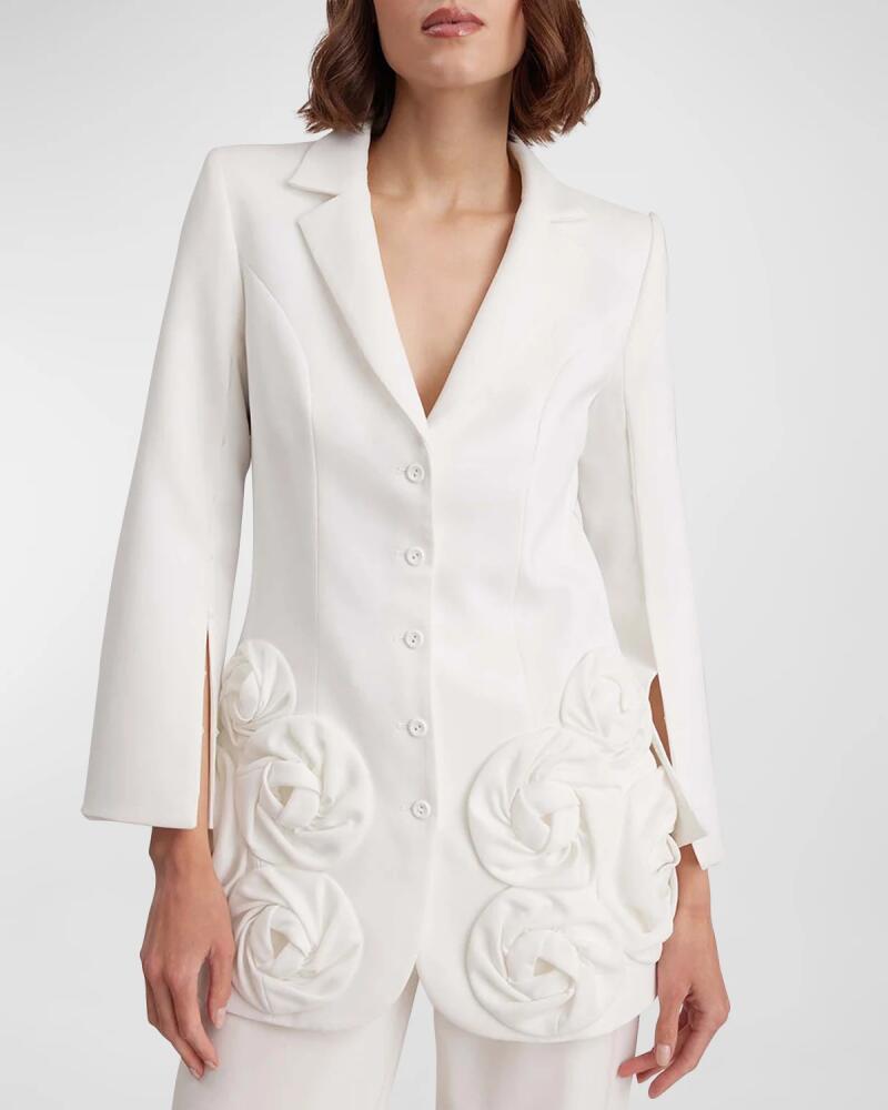 Anne Fontaine Enchante Lace-Up Rosette Blazer Cover