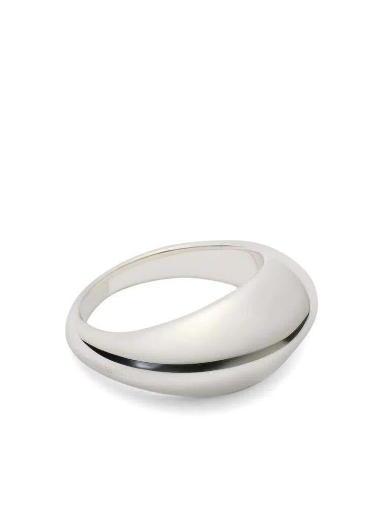 LEMAIRE Chunky Drop brass ring - Silver Cover