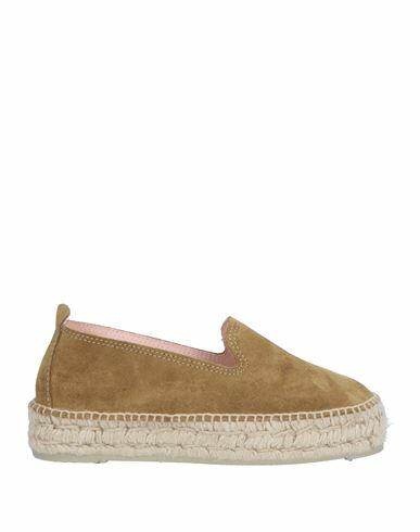 Manebí Woman Espadrilles Military green Leather Cover