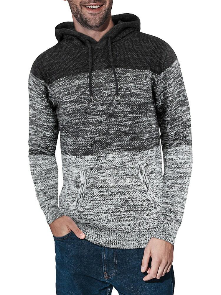 X Ray Men's Tonal Colorblock Hoodie - White Cover