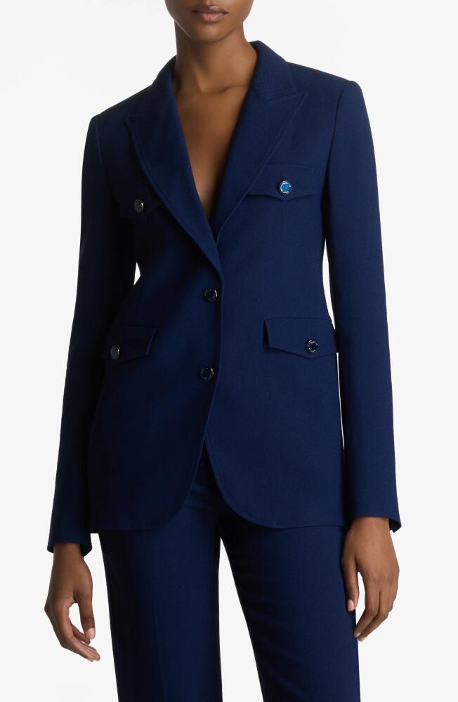 St. John Collection Four Pocket Blazer in Royal Blue Cover