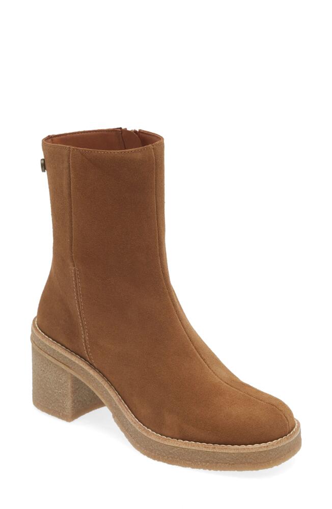 Toni Pons Piani Block Heel Bootie in Tobacco Cover