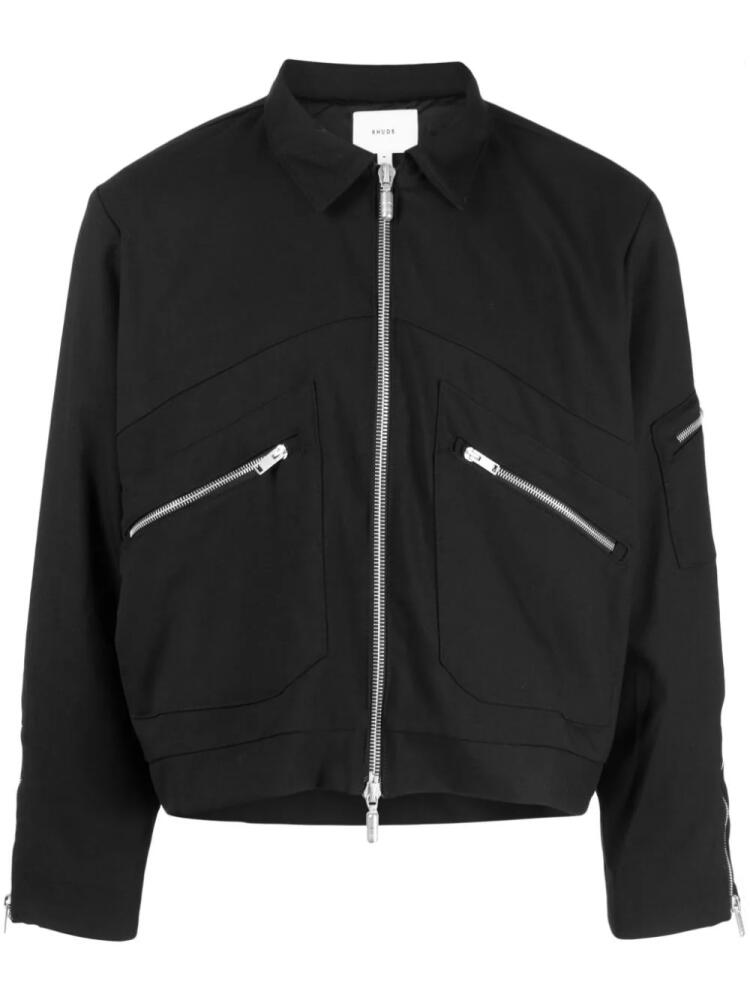 RHUDE Sambac bomber jacket - Black Cover