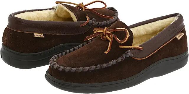 L.B. Evans Atlin (Chocolate Suede W/Sherpa Lining) Men's Slippers Cover