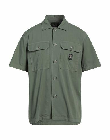 Deus Ex Machina Man Shirt Military green Cotton, Elastane Cover