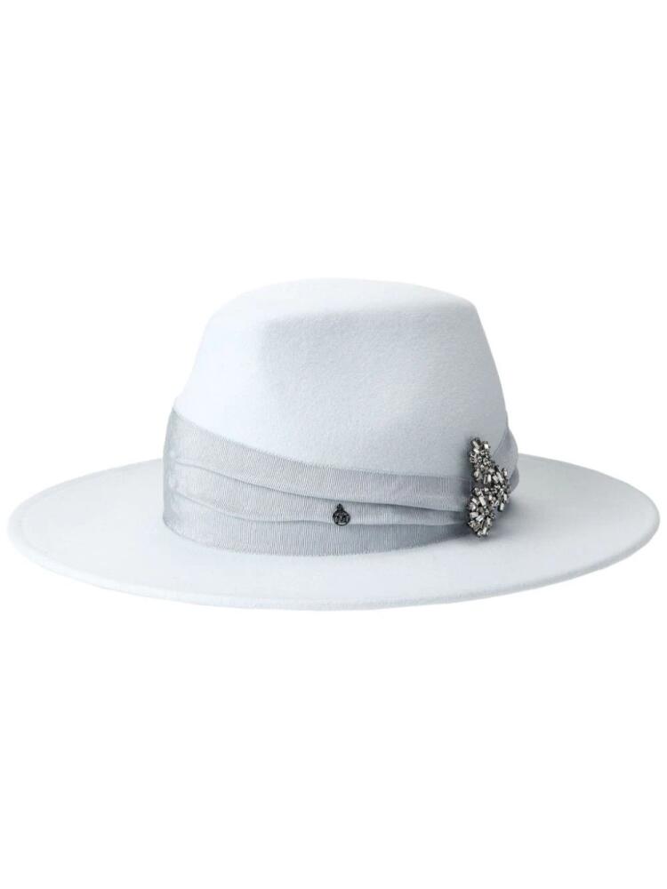 Maison Michel Kyra wool felt fedora - Blue Cover