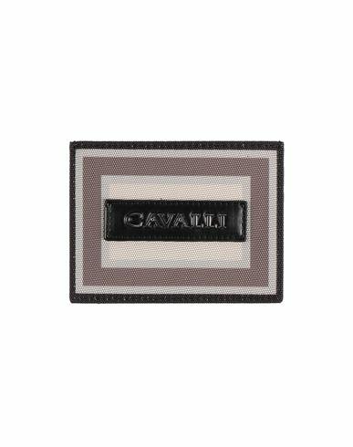 Roberto Cavalli Man Document holder Military green Polyester, Polyurethane, Bovine leather Cover