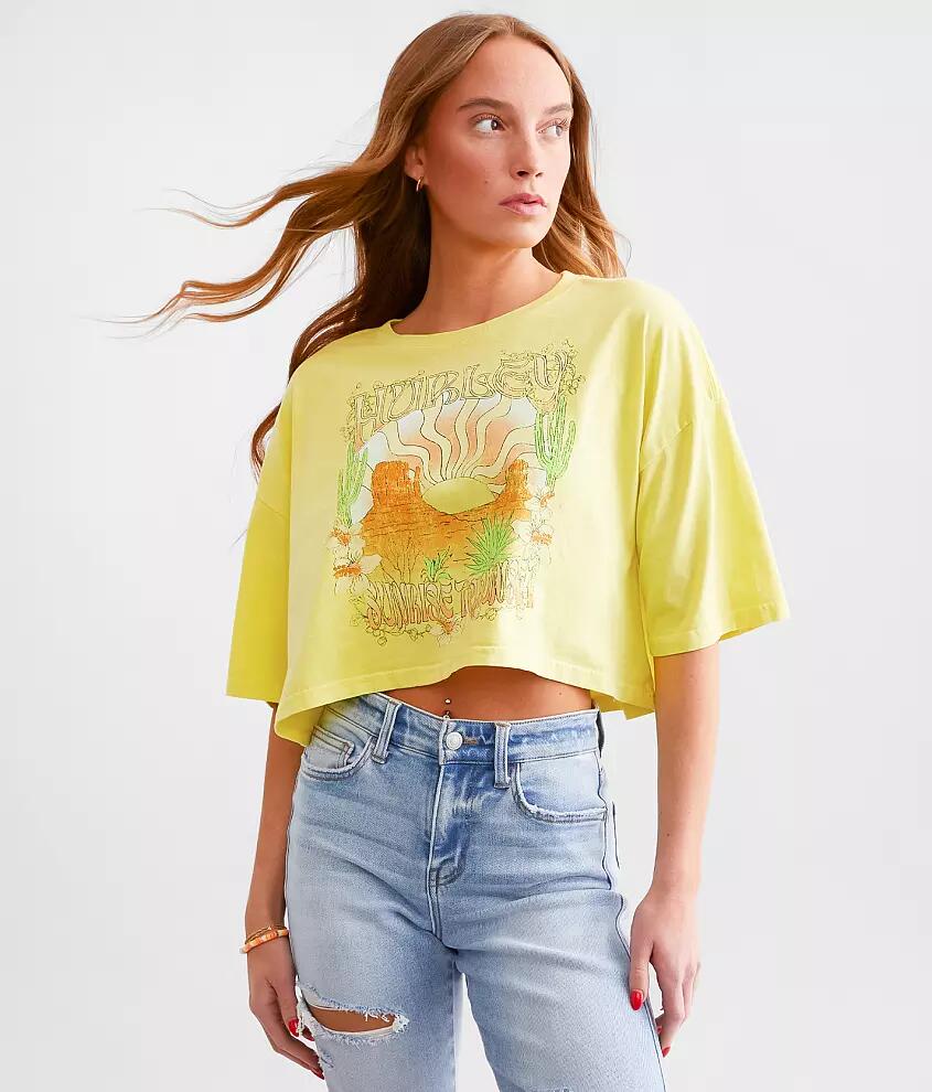 Hurley Sunrise To Sunset Cropped Boyfriend T-Shirt Cover