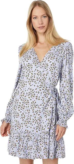 Lost + Wander Wild Thing Mini Dress (Blue Leopard) Women's Dress Cover