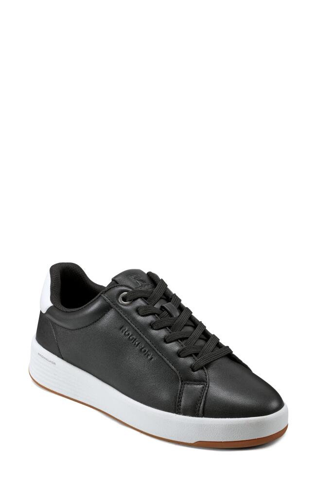 Rockport Elara Leather Sneaker in Black Cover