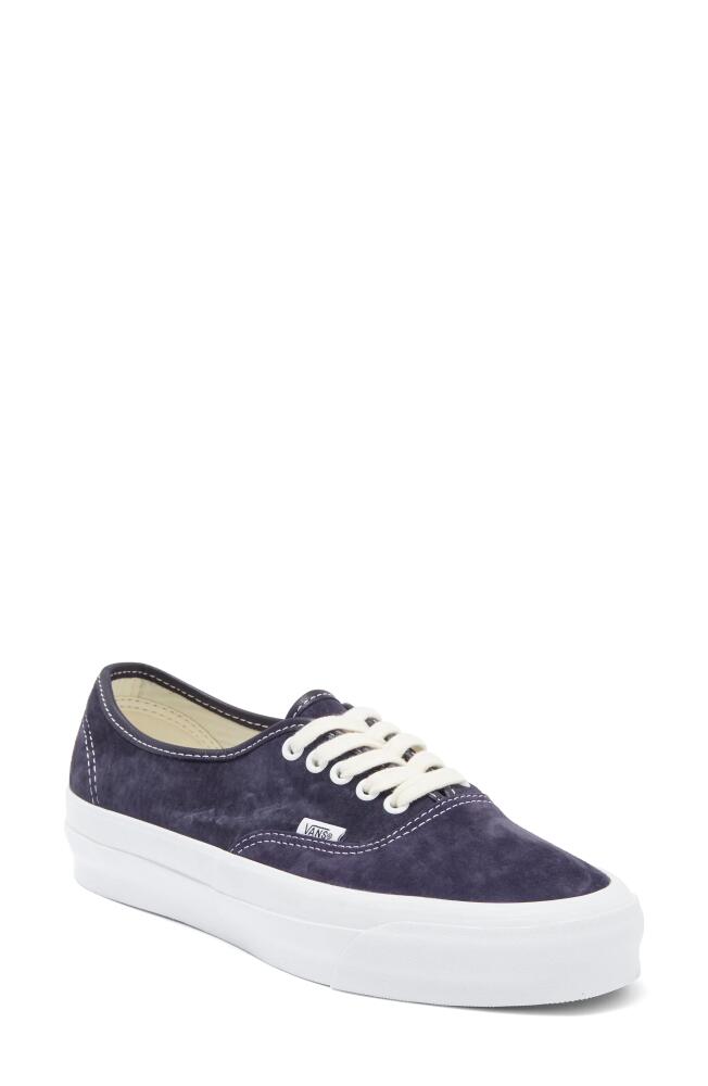 Vans Premium Authentic Reissue Sneaker in Lx Pig Suede Baritone Blue Cover