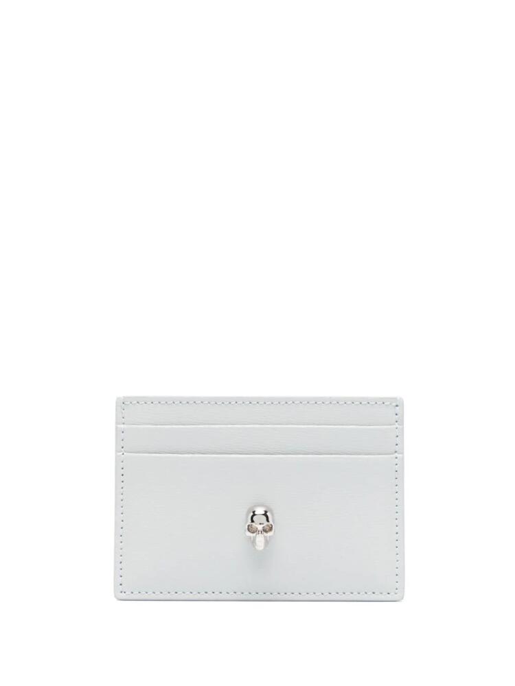 Alexander McQueen Skull leather card holder - Grey Cover