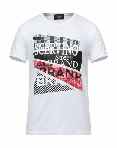 Ermanno Scervino Man T-shirt White Cotton, Elastane Cover