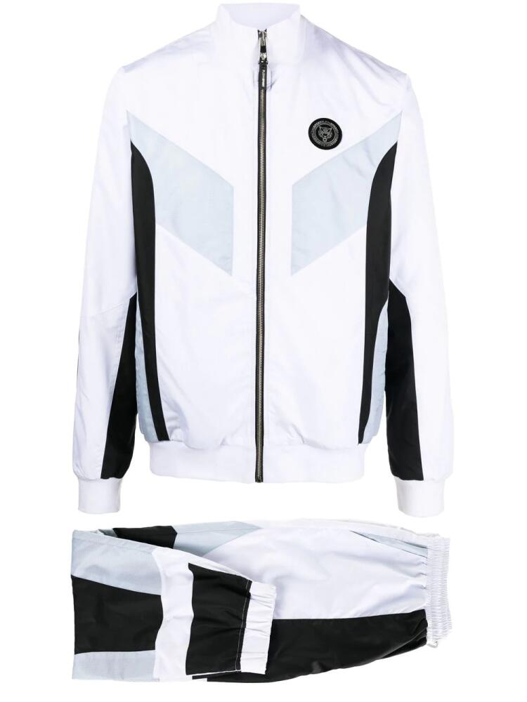 Plein Sport colour-block tracksuit set - White Cover