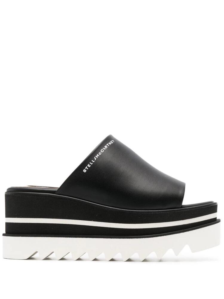 Stella McCartney platform-sole slip-on sandals - Black Cover