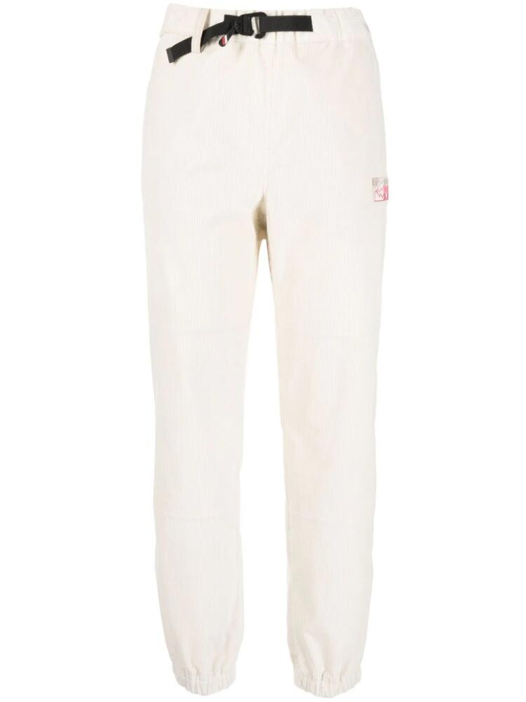 Moncler Grenoble logo-patch belted track pants - White Cover