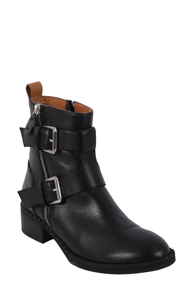 GENTLE SOULS BY KENNETH COLE Brena Moto Boot in Black Leather Cover